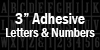 3&quot; Adhesive Letters &amp; Numbers