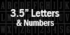 3-1/2&quot; Letters &amp; Numbers