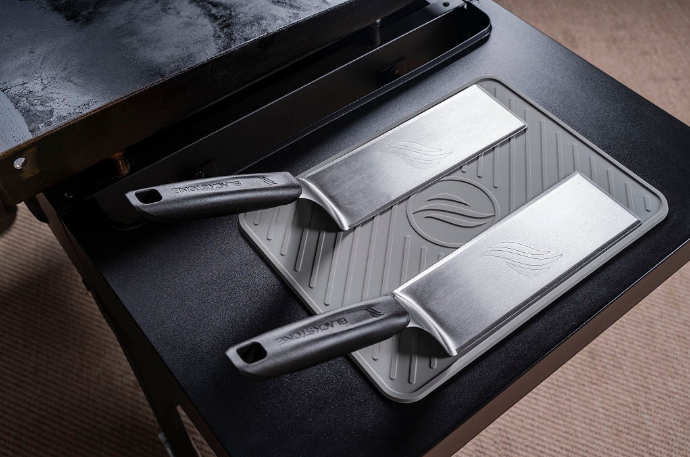 Blk Stone Lg Spatula Mat 2/pk