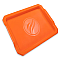 Blk Stone Serving Tray - Orange