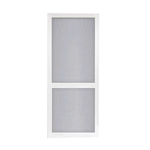 36"x 80" WHITE VINYL SCREEN DOOR