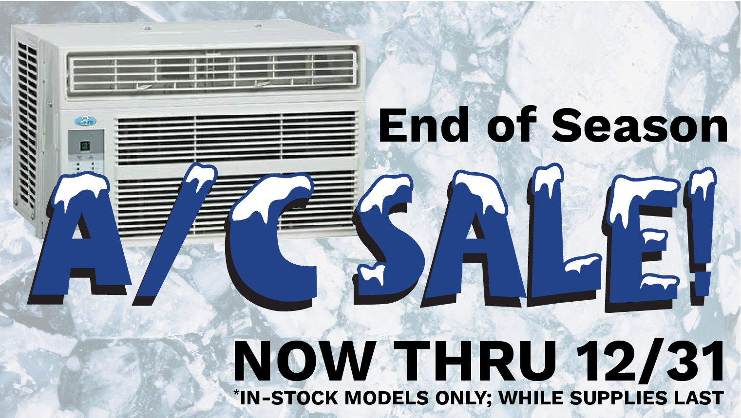End of Season Sale on Air Conditioners