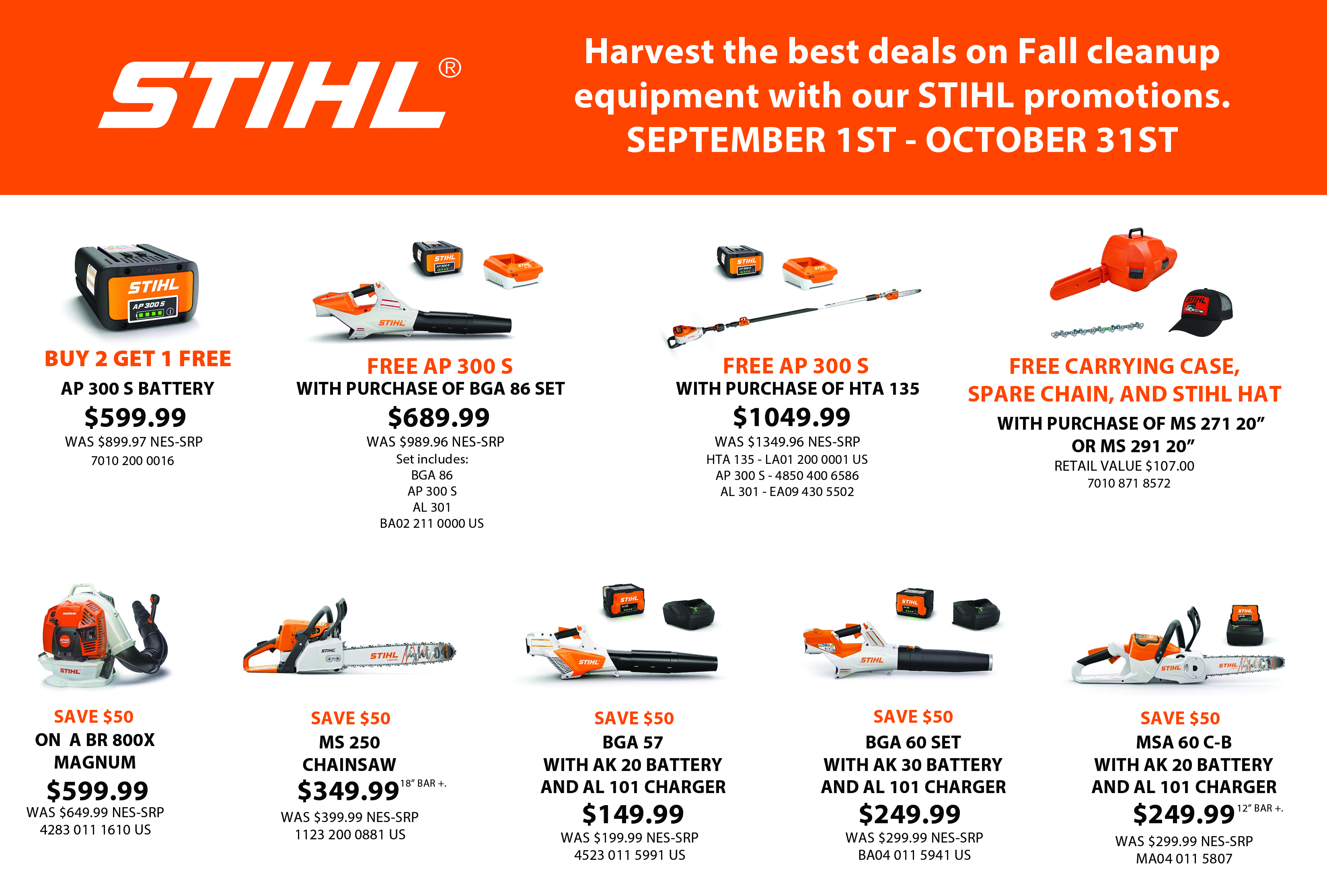 STIHL Fall Promotions