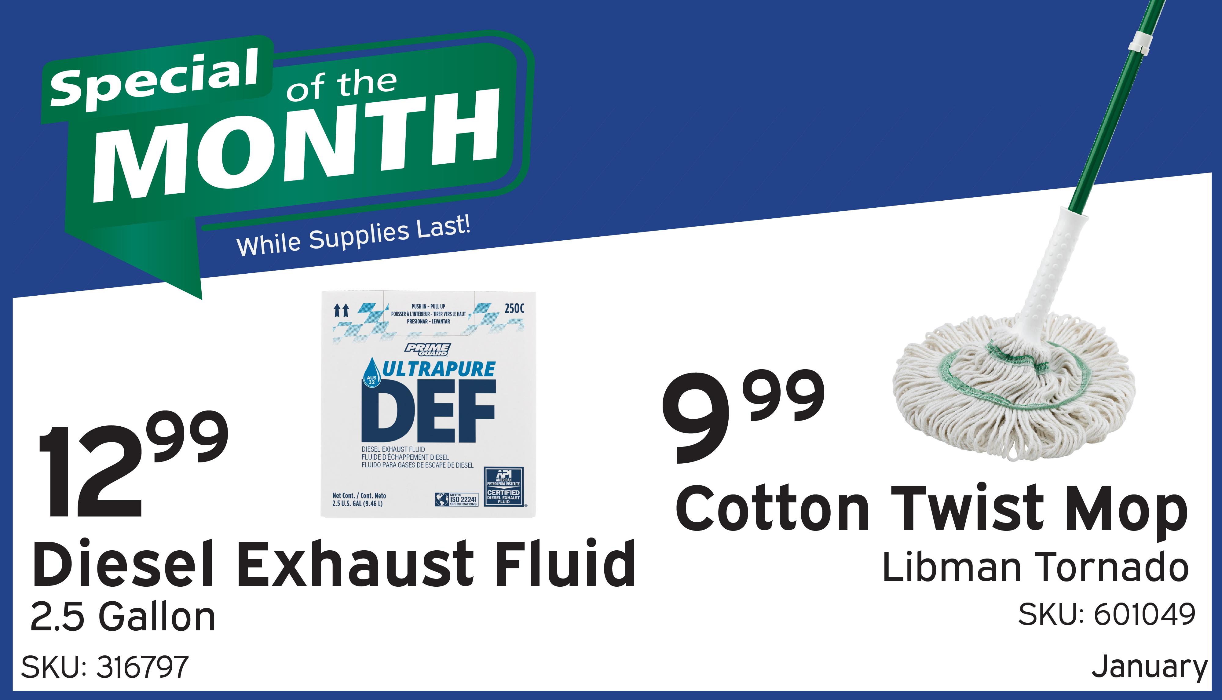 Special of the Month - January